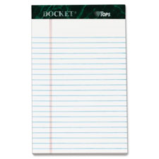 Tops Docket Letr-Trim White Legal Pads