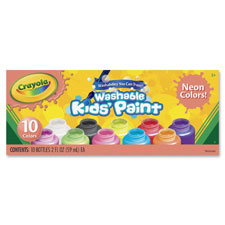 Crayola 10-color Neon Washable Kids Paint