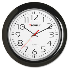 Lorell 13-1/4" Round Quartz Wall Clock