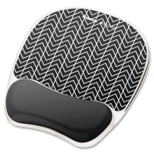 Fellowes Chevron Design Gel Mouse Pad