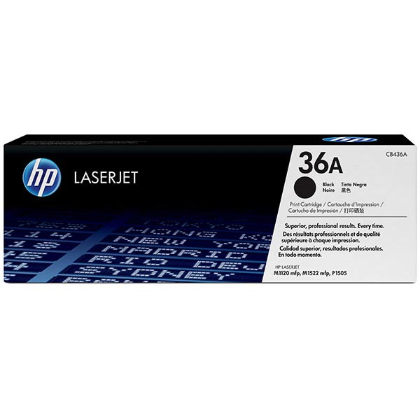 HP CB436A (HP 36A) Black OEM Toner Cartridge