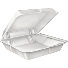 Dart Large 1-Compartment Carryout Foam Trays