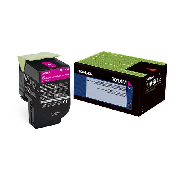 Lexmark 80C1XM0 Magenta OEM Toner Cartridge