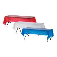 Genuine Joe Plastic Rectangular Table Covers