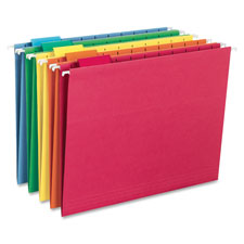 Smead 1/5-cut Poly Tabs Colored Hanging Folders