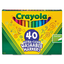 Crayola 40 Ultra-Clean Fine Line Washable Markers