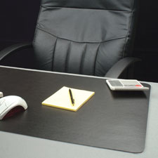 Lorell Natural Origins Black Desk Pad