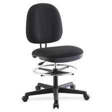 Lorell Contoured Back Swivel Stool