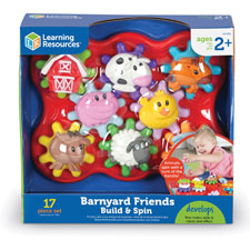 Learning Res. Build & Spin Farm Friends Play Set