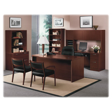 HON Valido 11500 Series Mahogany Laminate Desking