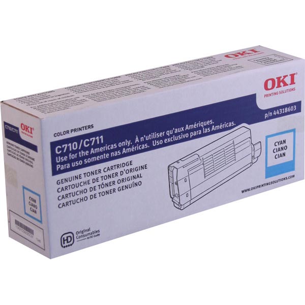 Okidata 44318603 Cyan OEM Toner