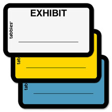 Tabbies Color-coded Legal Exhibit Labels