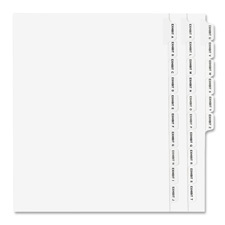 Avery Legal Exhibit Alphabetical Side Tab Dividers