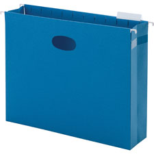 Smead 1/5 Cut Clear Tab Hanging Box File Pockets