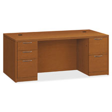 HON Valido Series Bourbon Cherry Laminate Desking