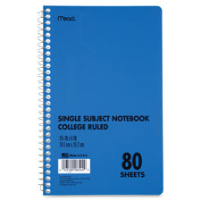 Mead Single Subject College-ruled Notebook