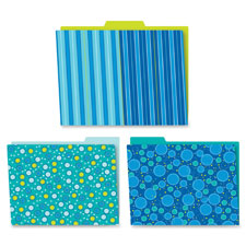 Carson Bubbly Blues File Folders Set