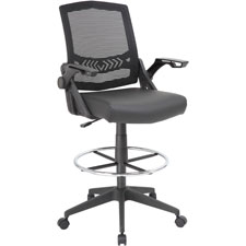 Boss Office Prod. Flip Arm Mesh Drafting Stool