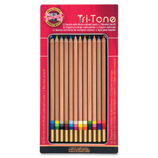 Koh-I-Noor Tri-Tone Colored Pencils