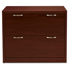 HON Mahogany Laminate 2-drawer Lateral File