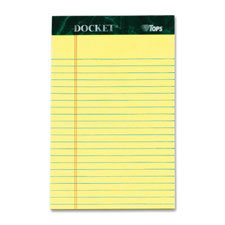 Tops Jr. Legal Rule Docket Writing Pads