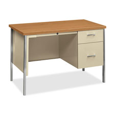 HON 34000 Series B/F Single Pedestal Metal Desk