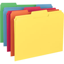 Smead 1-ply Tab Colored File Folders