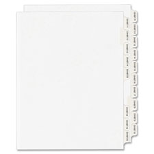 Kleer-Fax Numerical Exhibit Index Dividers