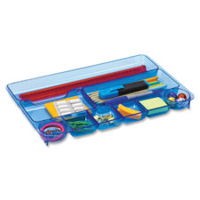 Officemate Blue Glacier 9-comprtmt Drawer Tray