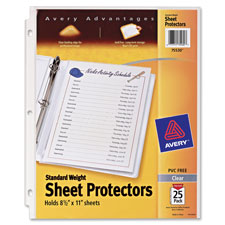 Avery Standard Weight Clear Sheet Protector