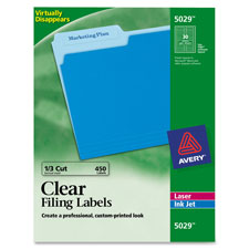 Avery Clear Top Tab Filing Labels