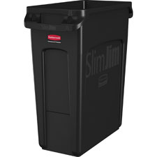 Rubbermaid Comm. Slim Jim 16G Vented Container