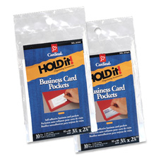 Cardinal HOLDit! Business Card Pockets