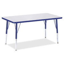 Jonti-Craft Elem. Ht. Gray Top Rectangular Table