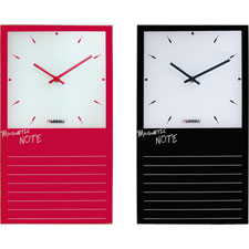 Lorell Memo Board Glass Clock