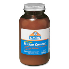 Elmer's ROSS 8 oz Bottle w/ Brush Rubber Cement