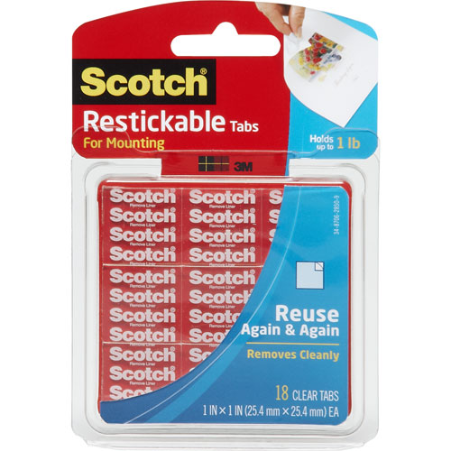 3M Scotch Restickable Mounting Tabs