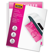 Fellowes 10Mil Glossy Letter Laminating Pouches