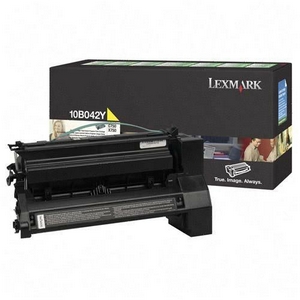 Lexmark 10B042Y Yellow OEM High Yield Toner Cartridge