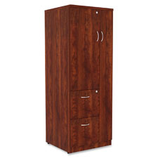 Lorell Essentials Srs Cherry Tall Storage Cabinet