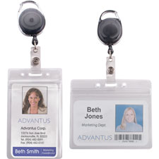 Advantus Badge Reel Holder Combo Pack