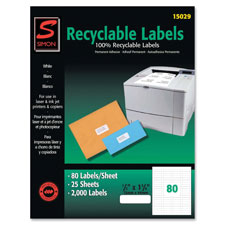 SJ Paper Recyclable Laser/Ink Jet Labels