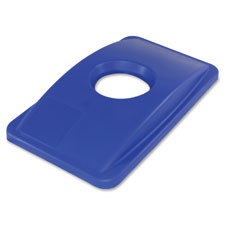 Impact Round Cut Out Blue Thin Bin Lid