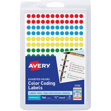 Avery Round Color Coding Labels