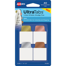 Avery UltraTabs Metallic Color 2-sided Mini Tabs