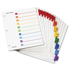 Cardinal OneStep 8-tab Table of Content Dividers