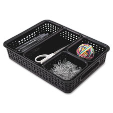 Advantus Plastic Weave Storage Bin Set