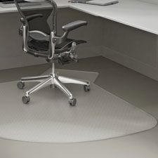 Lorell L-Workstation Medium-pile Chairmat