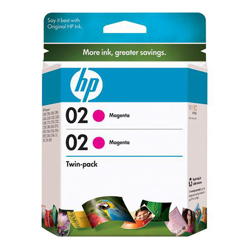 HP CD997FN (HP 02) Magenta OEM Inkjet Cartridge (2 pk)