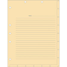 Tabbies 7-hole Manila Chart Divider Sheets